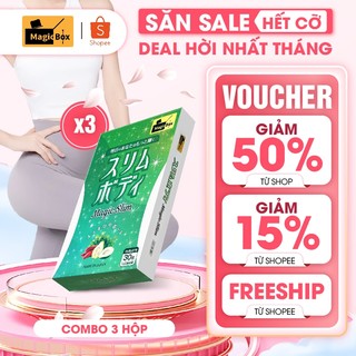 Viên uống giảm cân magic slim nhật bản - combo 03 hộp - 90 viên