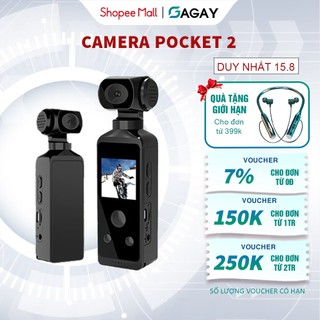 Camera Gopro Pocket 2 Camera Hành Trình Cầm Tay Quay Phim Chụp Ảnh Quay Vlog Nhỏ Gọn Độ Nét Cao Dung Lượng Pin Lớn GAGAY