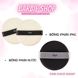 Bông phấn nước tfs air puff cushion - khô the face shop round flocked puff