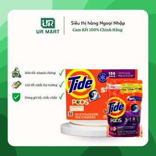 ( NHẬP KHẨU MỸ - Thùng 39v x4 gói  ) ViêN Giặt Tide Pods Fight Stains + Orders In One 156 Viên