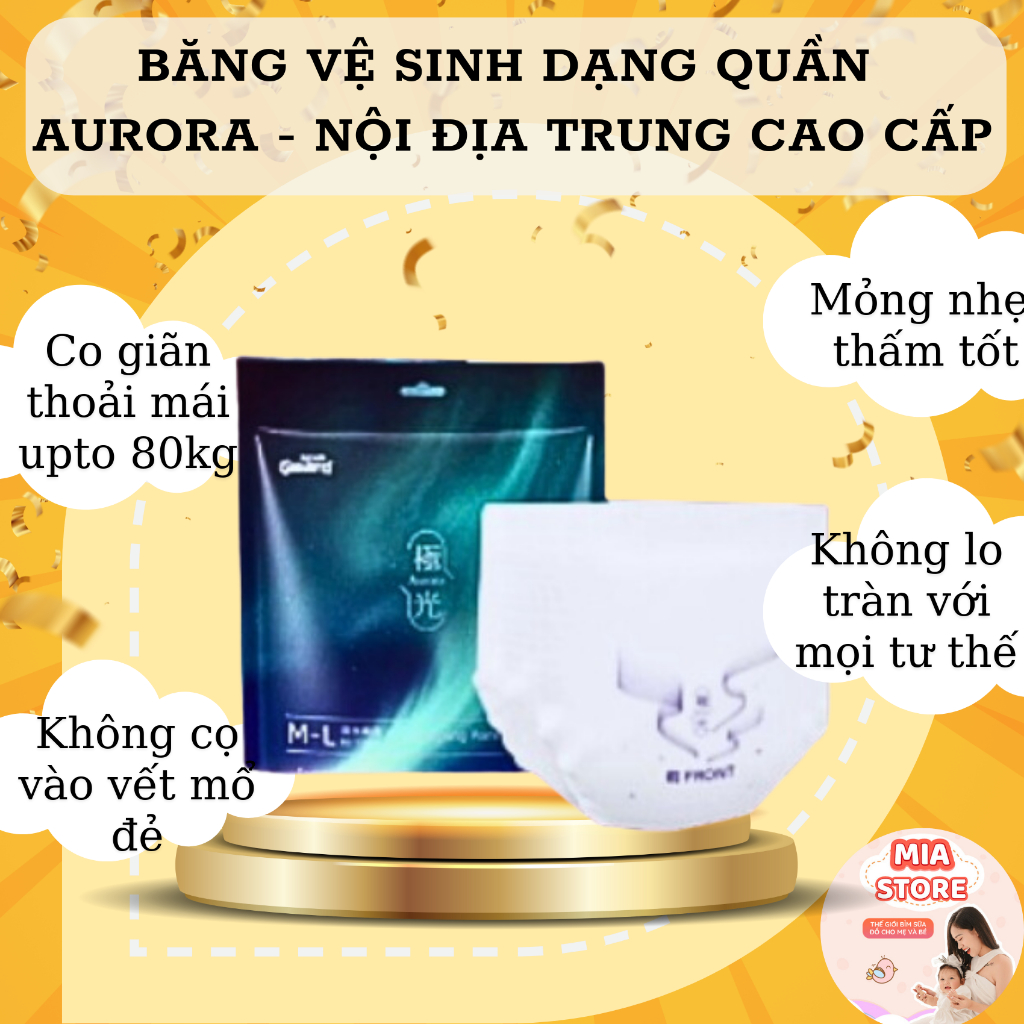 Băng vệ sinh quần Aurora nội địa Trung cao cấp (1 gói 3 miếng)