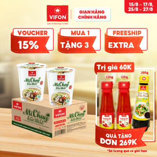 [VOUCHER đến 80K]-Thùng 24 Ly Mì Chay Lẩu Thái VIFON 67gr/ Ly