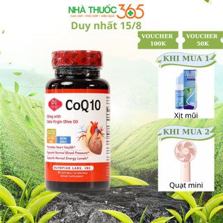Viên Uống Olympian Labs CoQ10 60mg Hỗ Trợ Sức Khỏe Tim Mạch - Hộp 30 viên