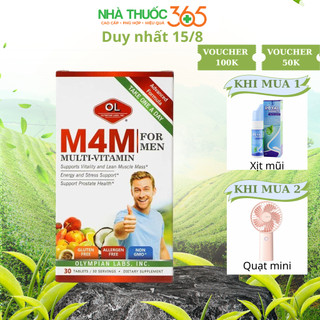 Viên Uống Bổ Sung Vitamin Cho Nam Giới Olympian Labs M4M Multi-Vitamin For Men 30 Viên