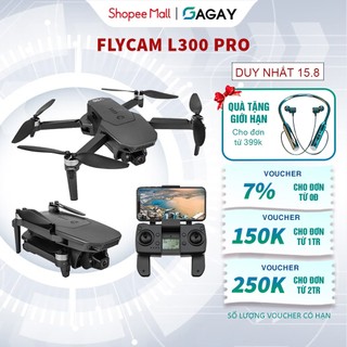 Flycam Mini L300 Pro  Động Cơ Không Chổi Than Hình ảnh Sắc Nét Thời Gian Bay Lớn Bảo Hành 12 Tháng GAGAY