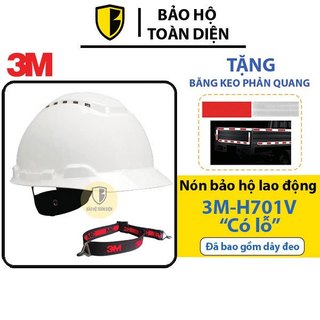 [TẶNG KEO P.QUANG] Nón bảo hộ cao cấp 3M H701V 'Có Lỗ' - Đã bao gồm dây. Nón Kĩ sư chất lượng cao