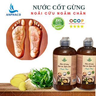 Nước cốt gừng ngải cứu ngâm chân Huyền Thoại chai 500ml