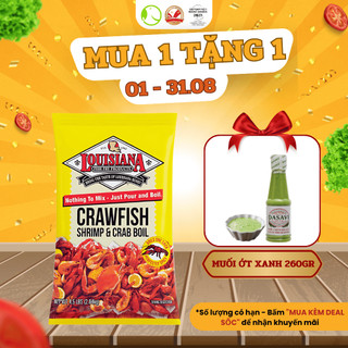 [MUA 1 TẶNG 1] Bột Gia Vị Hải Sản Louisiana Crawfish Shrimp & Crab Boil Mỹ Siêu Ngon Gía Tốt - 2.04Kg