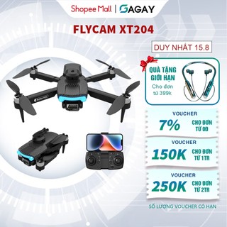 Flycam Mini XT204 Máy Bay Điều Khiển Từ Xa Động Cơ Không Chổi Than Camera KépBảo Hành 12 Tháng GAGAY