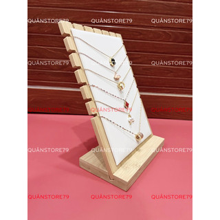 Kệ trưng dây chuyền gỗ xinh xắn size 25x17cm trang trí cho shop