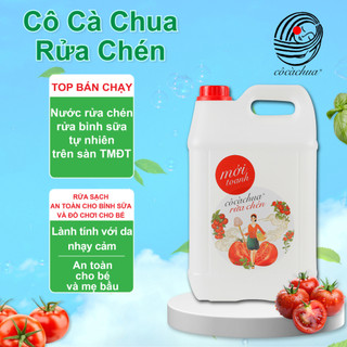 Nước Rửa Chén Bát Hữu Cơ 10l Cô Cà Chua Mới Toanh Khử Mùi Sạch Dầu Mỡ Hương Bạc Hà Oải Hương