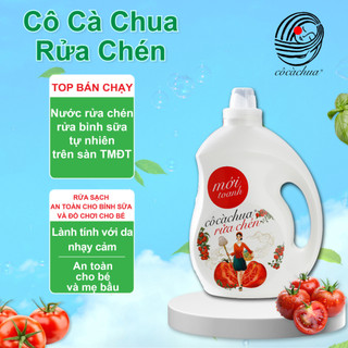 Nước Rửa Chén Bát Hữu Cơ Cô Cà Chua Mới Toanh 2l An Toàn Bảo Vệ Da Tay Hương Bạc Hà Và Oải Hương