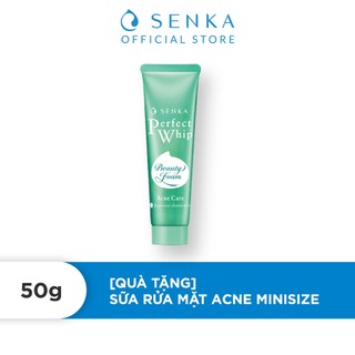 [HB GIFT] Sữa rửa mặt dành cho da mụn Senka perfect whip acne care 50g