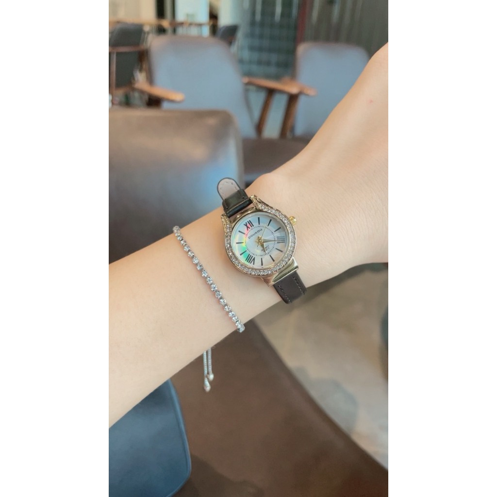 Đồng Hồ Nữ DOUKOU Số La Mã Đeo Tay Dây Da Nhỏ Xinh Kèm Pin DK01 Women Watch - La Mã