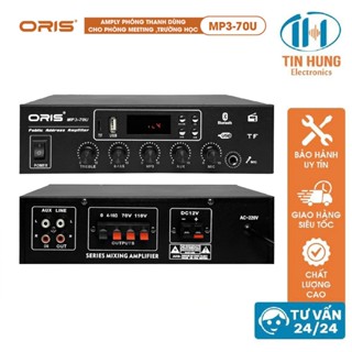 Amply chuyên dụng dùng cho loa phóng, loa âm tường, loa treo tường Oris MP3-70U (không chia kênh) - ORIS Professional