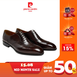 Giày tây nam Pierre Cardin có dây, chất liệu da bò thật, đế da cao cấp, thiết kế sang trọng - 364