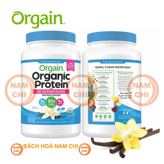 Bột Protein Hữu Cơ Orgain Organic Protein 50 Superfoods 1.2kg - Hương Vanilla