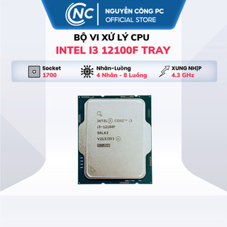 Cpu intel core i3 12100f tray ko fan - bh 36 th