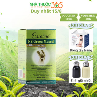 Viên Uống Bảo Vệ Xương Khớp An Toàn Cho Dạ Dày Careline NZ Green Musells - Hộp 60 Viên