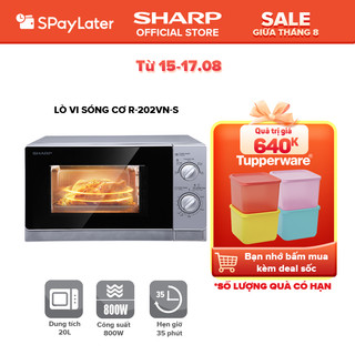 Lò Vi Sóng Cơ Sharp R-202VN-S/R-203VN-M/R-205VN-S [800W + 5 mức công suất + Hẹn giờ 35p]