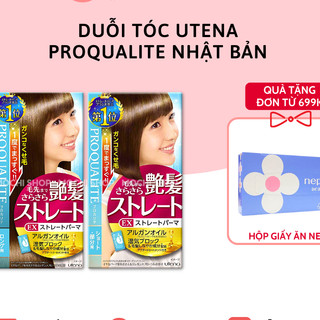 Duỗi tóc ngắn, dài Utena Proqualite Nhật Bản, giúp tóc thẳng mềm tự nhiên không cần máy ép - Mochishop