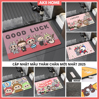 Thảm Lau Chân 3D Thấm Nước Chống Trượt KT 40x60cm Akii Home T01