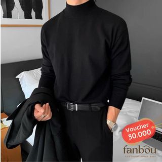 Áo Thun Nam Tay Dài Cổ Lọ 6 Phân