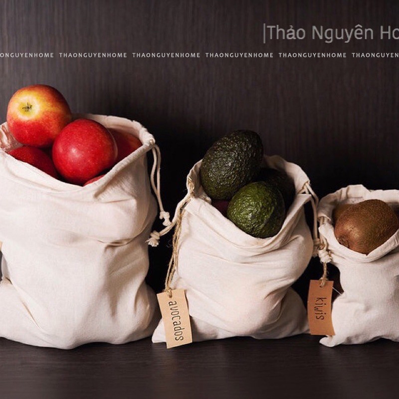 Túi vải hữu cơ (3 cỡ)
