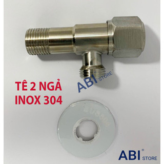 Van 2 ngả inox 304 loại xịn, Tê chia nước có khóa giảm lưu lượng nước dn15(1/2)