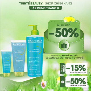 Sữa rửa mặt sạch mụn ngăn ngừa bít tắc lỗ chân lông Bioderma Sébium Gel Moussant 100ml/200ml/500ml