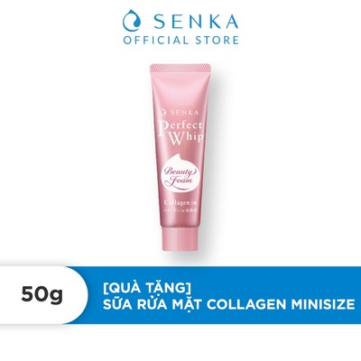 [HB GIFT] Sữa rửa mặt Senka Perfect Whip Collagen 50g