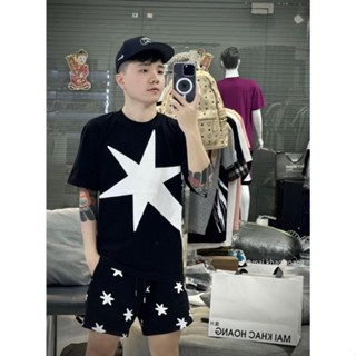 Bộ hè cộc ngôi sao bản mới nhất vừa ra mắt doc.le họa tiết ngôi sao in to-bộ quần áo nam nữ 2025