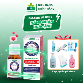 Bioamicus Vitamin D3K2 Mk7.Giúp Bé Hấp Thu Canxi Tối Đa