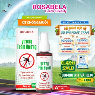Xịt chống muỗi cho bé Vương Tràm Hương kèm kem đuổi muỗi dùng được cho bé sơ sinh chiết xuất từ thiên nhiên