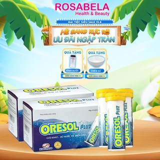 Viên sủi Oresol Pluz tăng cường sức đề kháng, giải khát, bù nước và điện giải (10 viên)
