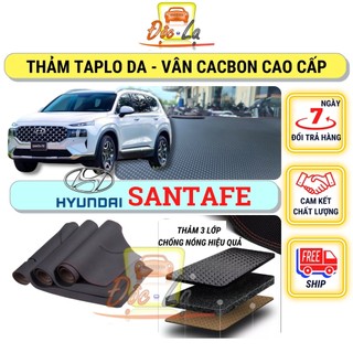 Thảm taplo Hyundai Santafe 2013 - 2021 vân Cacbon 3 lớp cao cấp, chống nóng, bảo vệ ô tô hiệu quả
