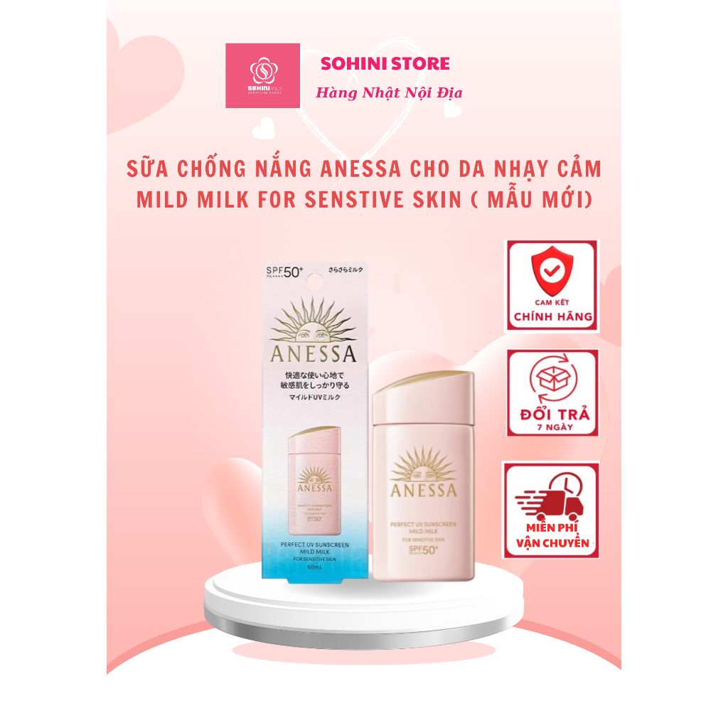 Sữa  Chống Nắng ANESSA Perfect UV Sunscreen Mild Milk bản mới 2024
