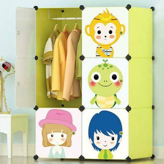 Tủ nhựa ghép - tủ nhựa ghép - tủ quần áo - 6 ô