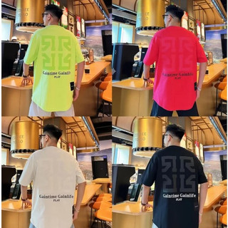  Áo Cộc Nam Nữ Khoá Sườn hình in sắc nét Cotton mềm mịn thoáng mát 
