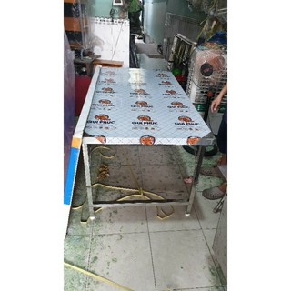 Bàn inox xếp thái 80×160