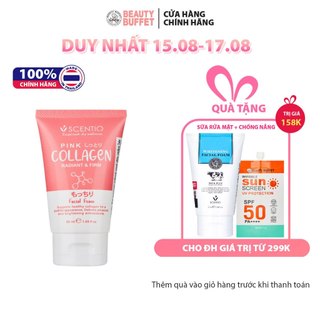 Sữa rửa mặt dưỡng sáng và săn chắc da Scentio Pink Collagen Radiant & Firm Facial Foam 50ml