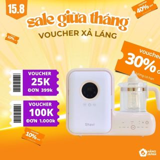 Máy đun nước pha sữa, sấy khô, tiệt trùng uvc shavi đa năng - bh 12 tháng