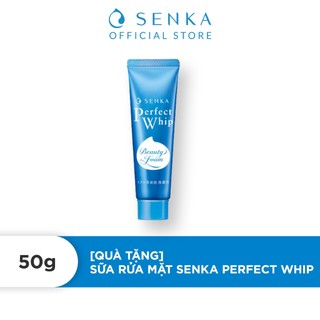 [HB GIFT] Sữa rửa mặt tạo bọt chiết xuất tơ tằm trắng Senka Perfect Whip 50g