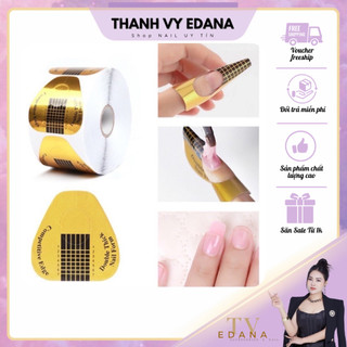 Khuôn giấy đắp form móng nối, 20 miếng tạo form nail