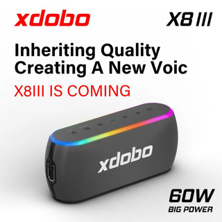 Loa bluetooth 5.3 xdobo x8 iii công suất 60w, hỗ trợ thẻ tf, usb, tws - chính hãng