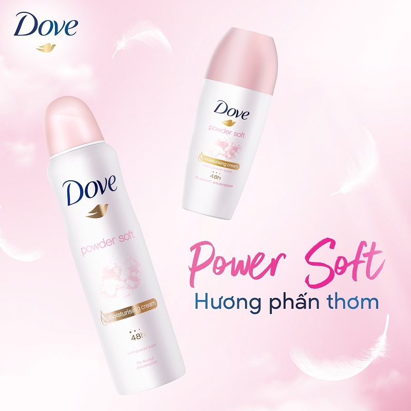 Xịt Khử Mùi Dove Powder Soft Mềm Mịn Hương Phấn Thơm 135ml | BigBuy360 - bigbuy360.vn