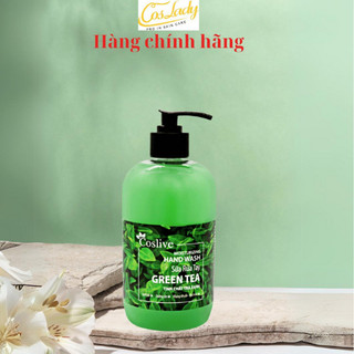 Sữa rửa tay khử mùi kháng khuẩn tinh chất trà xanh kết hợp ion bạc giữ ẩm sạch sâu da tay coslive 500ml
