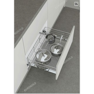 Giá Để Xoong Nồi Inox 304,Giá Úp Bát Đĩa Đa Năng Inox cao cấp nhập khẩu chính hãng hãng Eurogold, Ray âm giảm chấn.