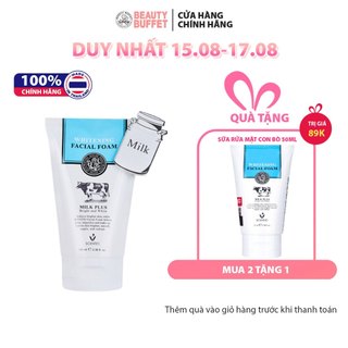 [Cleanser] Sữa rửa mặt tạo bọt trắng da Beauty Buffet Scentio Milk Plus Whitening Q10 Facial Foam 100ml