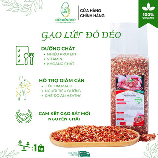 Gạo lứt đỏ dẻo điện biên 1kg